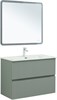 AQUANET Тумба с раковиной Джейн 90 цв.мисти грин (раковина Фортуна) AQUANET-332518