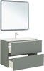 AQUANET Тумба с раковиной Джейн 90 цв.мисти грин (раковина Фортуна) AQUANET-332518