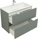AQUANET Тумба с раковиной Джейн 90 цв.мисти грин (раковина Фортуна) AQUANET-332518