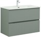 AQUANET Тумба с раковиной Джейн 90 цв.мисти грин (раковина Фортуна) AQUANET-332518