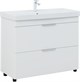 AQUANET Тумба с раковиной Ирис new 100 напольная 2 ящ. цв.белый глянец AQUANET-342096