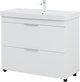 AQUANET Тумба с раковиной Ирис new 100 напольная 2 ящ. цв.белый глянец AQUANET-342096