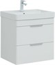 AQUANET Тумба с раковиной Ирис new 120 L подвесная 2 ящ. цв. белый глянец AQUANET-332258
