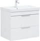 AQUANET Тумба с раковиной Ирис new 70 подвесная 2 ящ. цв. белый глянец AQUANET-312428