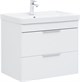 AQUANET Тумба с раковиной Ирис new 70 подвесная 2 ящ. цв. белый глянец AQUANET-312428
