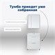 AQUANET Тумба с раковиной Ирис new 80 напольная 2 ящ. цв.белый глянец AQUANET-312429