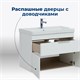 AQUANET Тумба с раковиной Ирис new 80 подвесная 1 ящ. 2 фасада цв.белый глянец AQUANET-312430