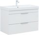 AQUANET Тумба с раковиной Ирис new 90 подвесная 2 ящ. цв. белый глянец AQUANET-342092