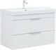 AQUANET Тумба с раковиной Ирис new 90 подвесная 2 ящ. цв. белый глянец AQUANET-342092