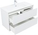 AQUANET Тумба с раковиной Милан 100 цв. белый глянец AQUANET-340155