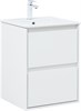 AQUANET Тумба с раковиной Милан 50 цв. белый глянец AQUANET-340151