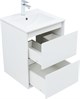 AQUANET Тумба с раковиной Милан 50 цв. белый глянец AQUANET-340151