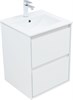 AQUANET Тумба с раковиной Милан 50 цв. белый глянец AQUANET-340151