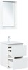 AQUANET Тумба с раковиной Милан 50 цв. белый глянец AQUANET-340151