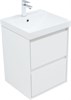 AQUANET Тумба с раковиной Милан 50 цв. белый глянец AQUANET-340151