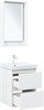 AQUANET Тумба с раковиной Милан 50 цв. белый глянец AQUANET-340151