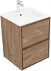 AQUANET Тумба с раковиной Милан 50 цв. дуб рустикальный AQUANET-340161
