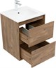 AQUANET Тумба с раковиной Милан 50 цв. дуб рустикальный AQUANET-340161