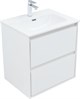 AQUANET Тумба с раковиной Милан 60 цв. белый глянец AQUANET-340152