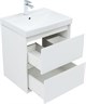 AQUANET Тумба с раковиной Милан 60 цв. белый глянец AQUANET-340152