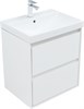 AQUANET Тумба с раковиной Милан 60 цв. белый глянец AQUANET-340152