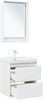 AQUANET Тумба с раковиной Милан 60 цв. белый глянец AQUANET-340152