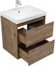 AQUANET Тумба с раковиной Милан 60 цв. дуб рустикальный AQUANET-340162