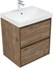 AQUANET Тумба с раковиной Милан 60 цв. дуб рустикальный AQUANET-340162