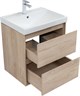 AQUANET Тумба с раковиной Милан 60 цв. дуб светлый AQUANET-340167