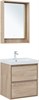 AQUANET Тумба с раковиной Милан 60 цв. дуб светлый AQUANET-340167