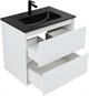 AQUANET Тумба с раковиной Милан 70 цв. белый глянец AQUANET-340153