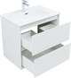AQUANET Тумба с раковиной Милан 70 цв. белый глянец AQUANET-340153