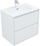 AQUANET Тумба с раковиной Милан 70 цв. белый глянец AQUANET-340153