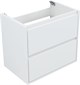 AQUANET Тумба с раковиной Милан 70 цв. белый глянец AQUANET-340153