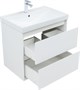 AQUANET Тумба с раковиной Милан 70 цв. белый глянец AQUANET-340153