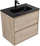 AQUANET Тумба с раковиной Милан 70 цв. дуб светлый AQUANET-340168