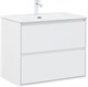 AQUANET Тумба с раковиной Милан 80 цв. белый глянец AQUANET-340154