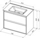 AQUANET Тумба с раковиной Милан 80 цв. белый глянец AQUANET-340154