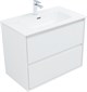 AQUANET Тумба с раковиной Милан 80 цв. белый глянец AQUANET-340154