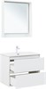 AQUANET Тумба с раковиной Милан 80 цв. белый глянец AQUANET-340154