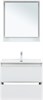 AQUANET Тумба с раковиной Милан 80 цв. белый глянец AQUANET-340154