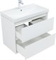 AQUANET Тумба с раковиной Милан 80 цв. белый глянец AQUANET-340154