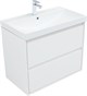 AQUANET Тумба с раковиной Милан 80 цв. белый глянец AQUANET-340154