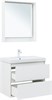 AQUANET Тумба с раковиной Милан 80 цв. белый глянец AQUANET-340154