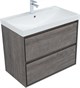 AQUANET Тумба с раковиной Милан 80 цв. дуб рошелье AQUANET-340159
