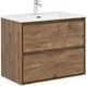 AQUANET Тумба с раковиной Милан 80 цв. дуб рустикальный AQUANET-340164