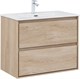 AQUANET Тумба с раковиной Милан 80 цв. дуб светлый AQUANET-340169