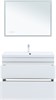 AQUANET Тумба с раковиной Нота New 100 белый глянец AQUANET-345805