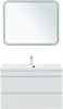 AQUANET Тумба с раковиной Нота new 100 цв.белый глянец AQUANET-335873