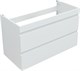 AQUANET Тумба с раковиной Нота new 100 цв.белый глянец AQUANET-335873